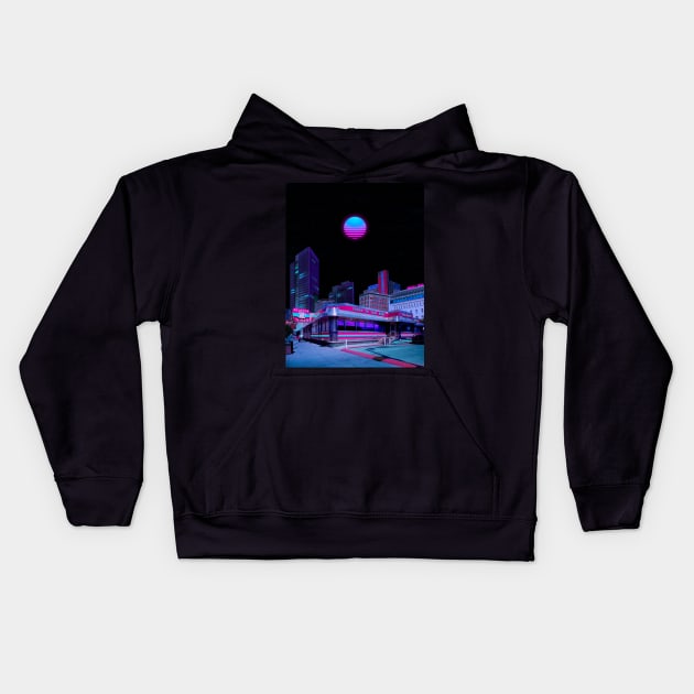 Nocturnal Paradise Kids Hoodie by Yagedan